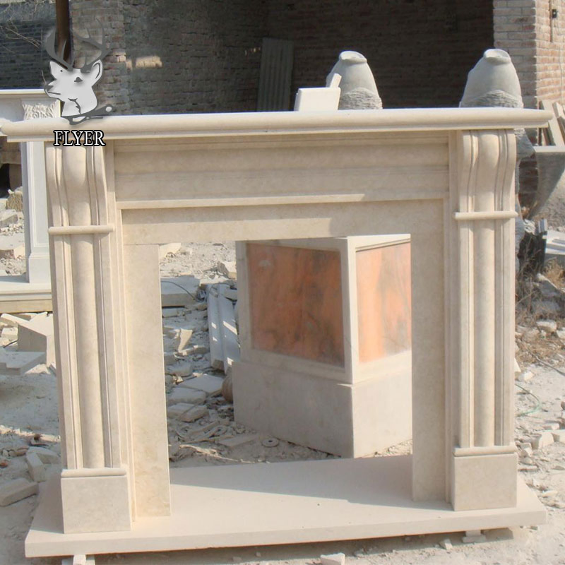 New Product Modern Design Marble Fireplace Carrara Marble Mant Marble Fireplace Surround Mantel