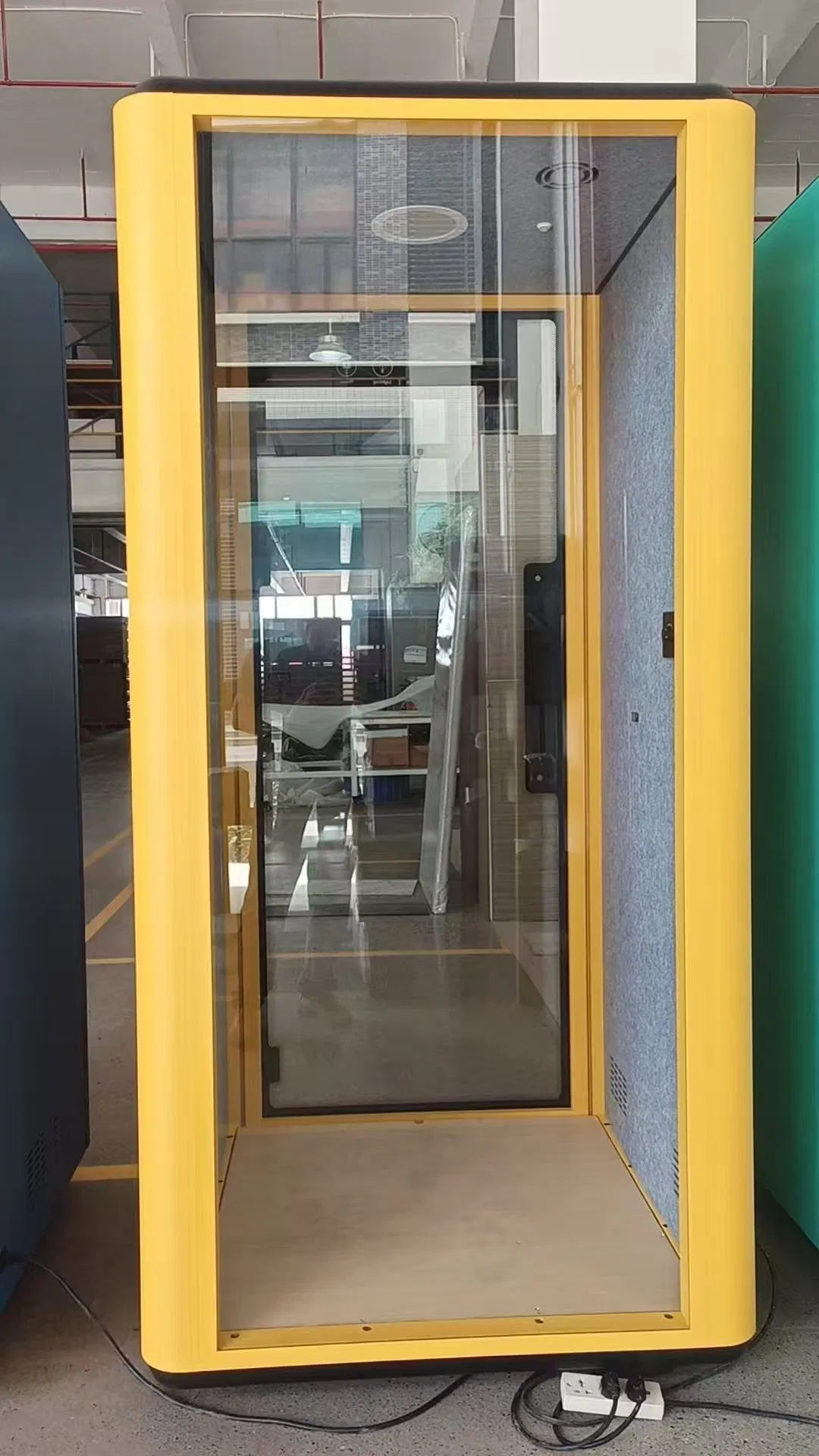 Ventilated Soundproof Phone Pod for Office Building Phone Booth