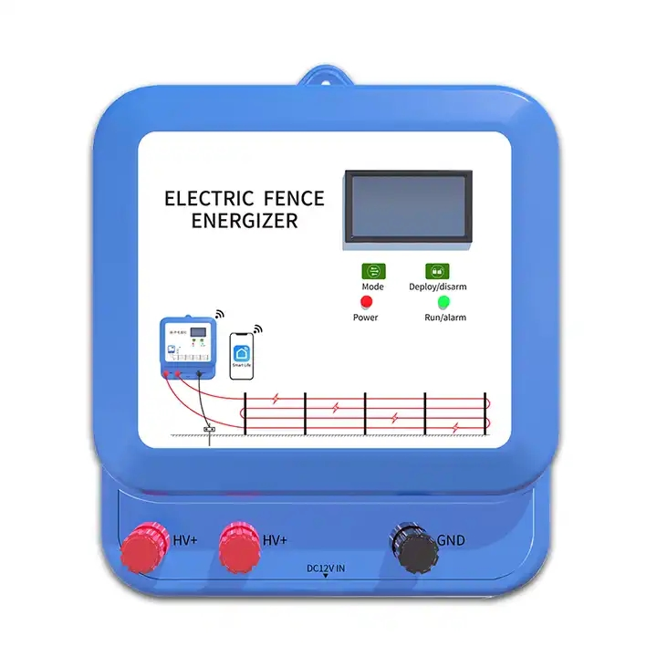 Electric Fence Charger Farm Fence Voltmeter Controller Energizer