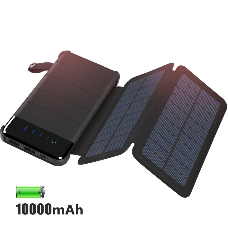 Солнечная павербанк-сумка 10000mAh с USB и LED