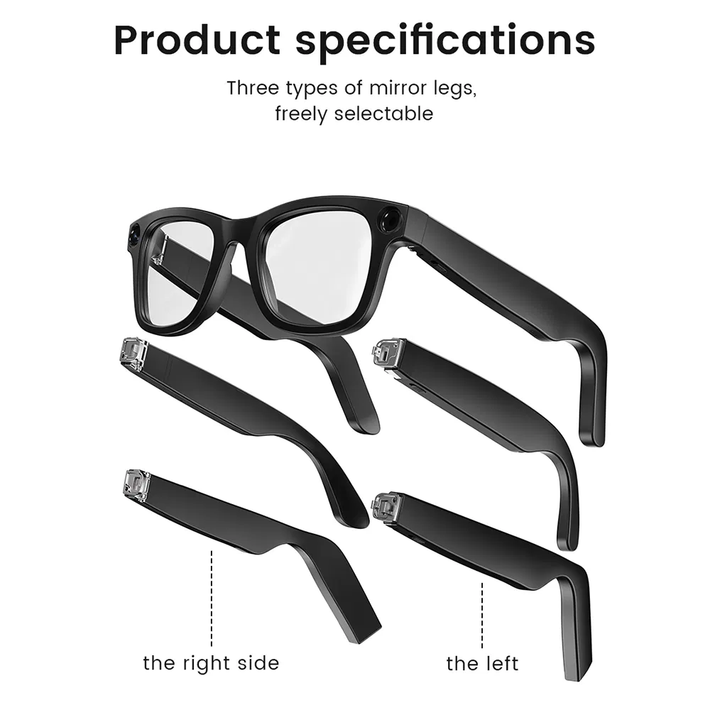 Умные очки E02 с ИИ, 8МП камерой и переводом