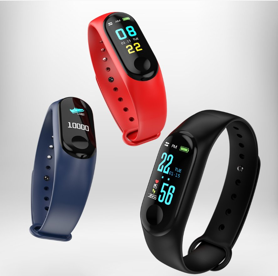 IP68 Waterproof Sport Smart Bracelet G59 Heart Rate Pedometer Non-Screen Reminder with Android Operation System
