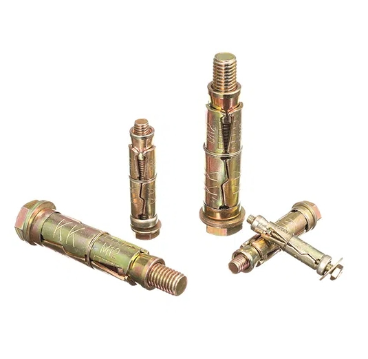 Анкерный болт распорный 4 шт, оцинкованный желтый