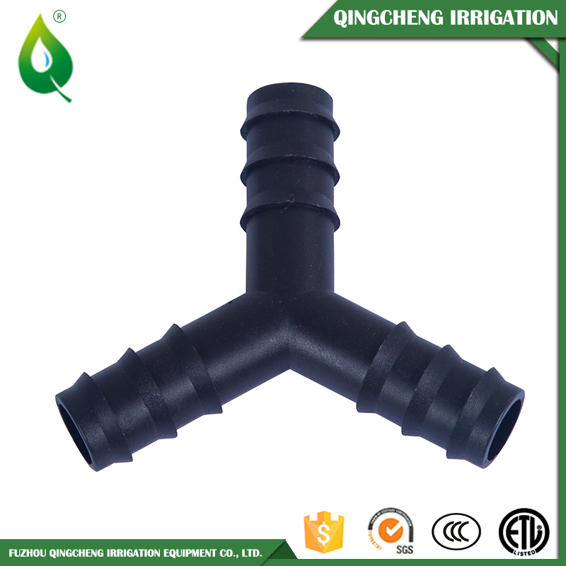 Farm Plastic Drip Tee Connector Y Pipe Fitting
