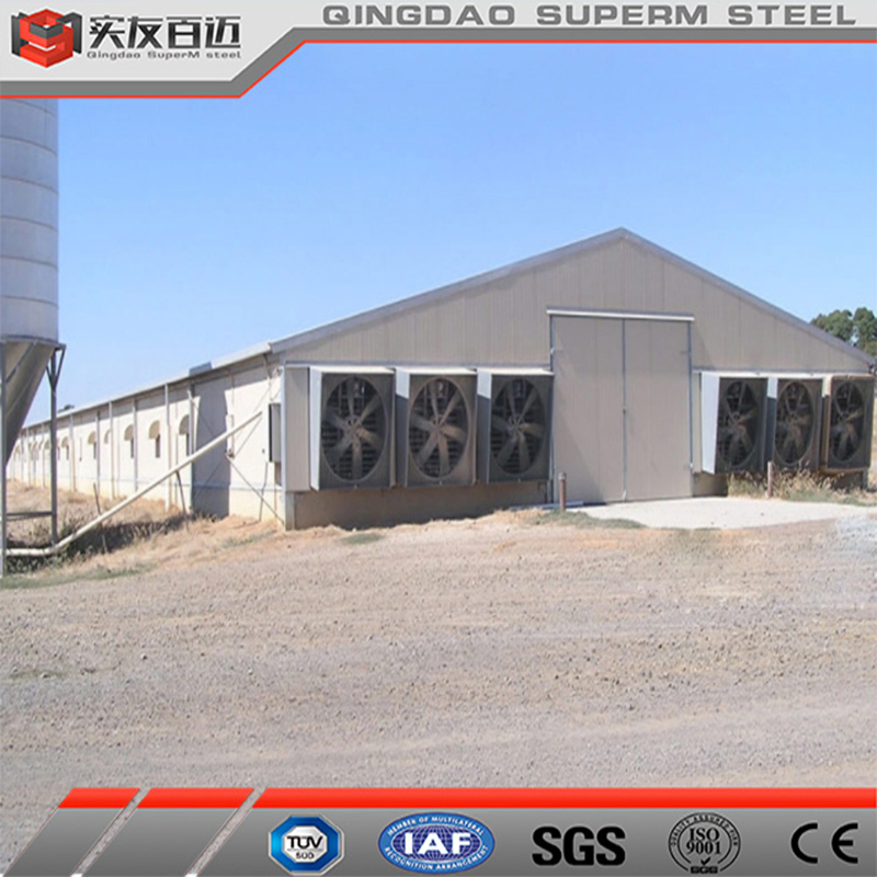 Steel Metal Frame Prefabricated Steel Structure Chicken Farm Poultry House