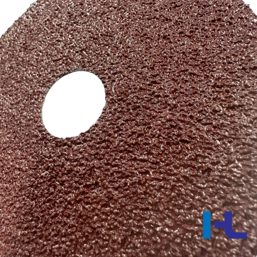 4-1/2'' 5'' 6'' 4'' 100mm 115mm 125mm 150mm 3m361f Aluminum Oxide Cross Hole 36# 60# 80# 120# 125mm Red Grinding Fiber Sanding Disc Abrasive Fiber Disc
