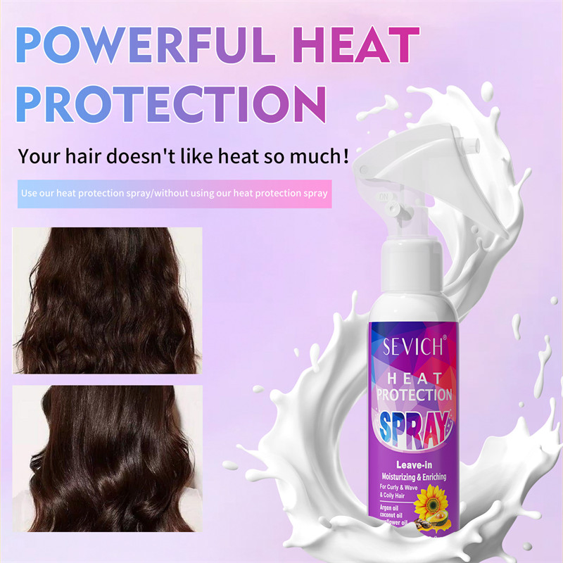 Heat Protectant spray Hair Serum New Arrival Curly Straight Glossy Hair Damage Repair Sapry