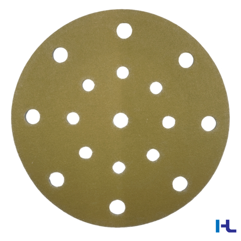 125mm 150mm 5inch 6inch White Yellow Purple Ceramic Hook and Loop Psa Sand Abrasive Sanding Paper for Paint, Metal Automotive Car