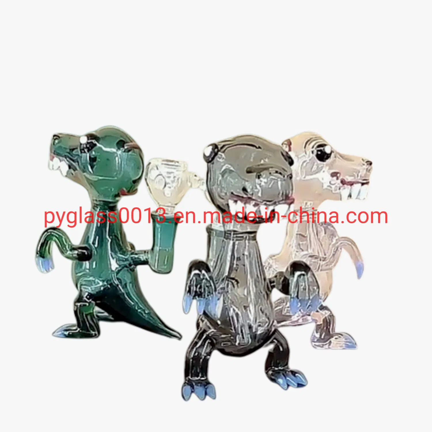 Cartoon Cute Animal Dinosaur Bubbler Glass Water Pipe Oil Bubbler DAB Oil Rig