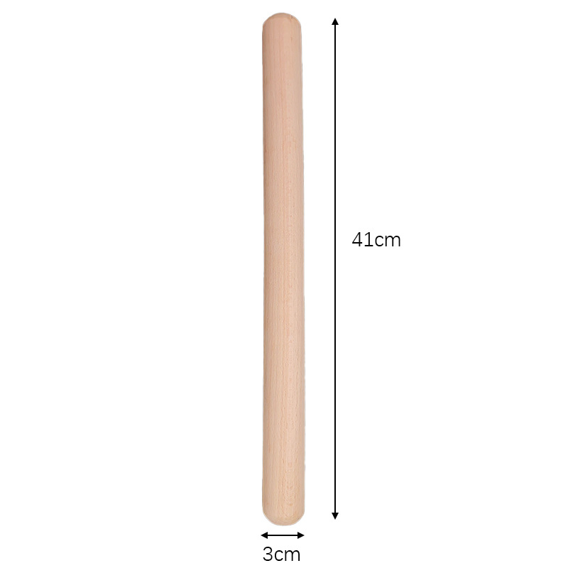 Beech Wood Solid Wood Rolling Pin Baking Tool