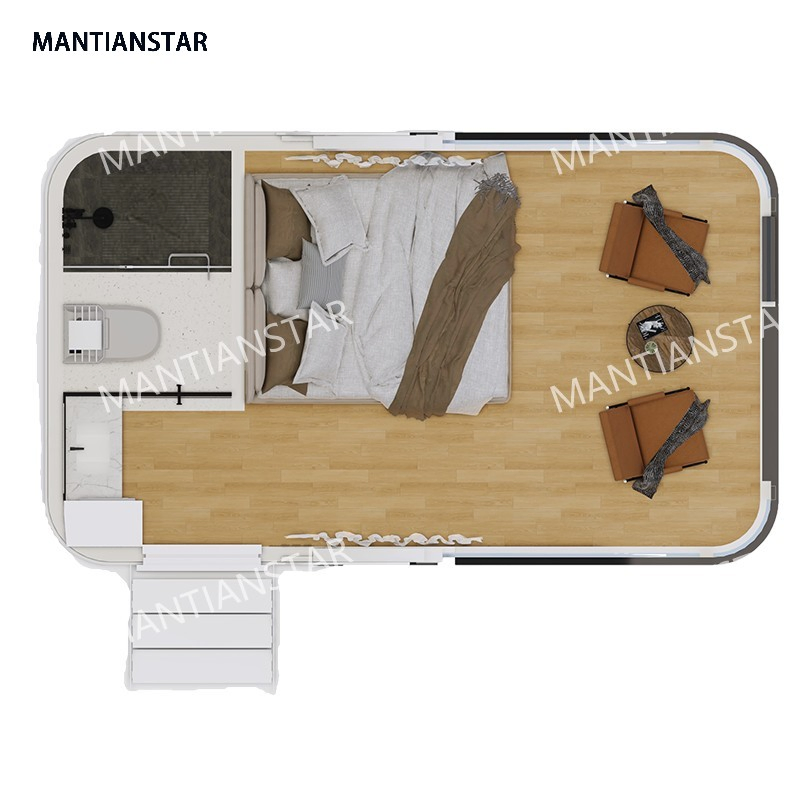 2025 Luxury Vessel Double-Decker Space Capsule House Mobile Capsule Hotel with Px3