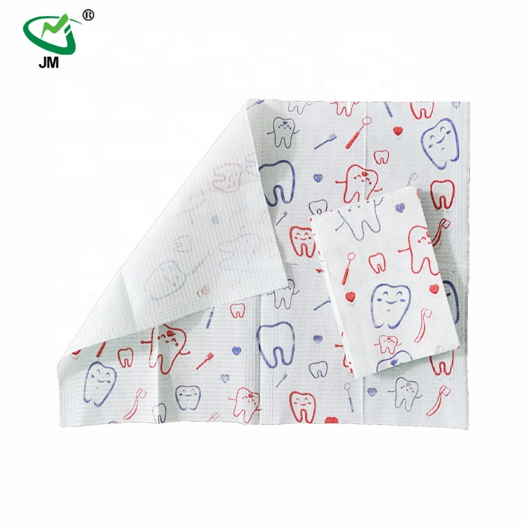 High Quality Dental Waterproof Colorful Disposable Use Consumable Dental Bibs Medical Surgical Drapes
