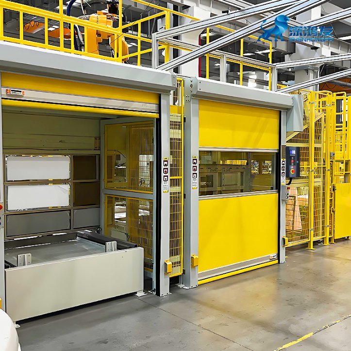 Huizhou Factory Industrial PVC High Speed Door Aluminum Rapid Speed PVC Door for Workshop Use High Fast Door