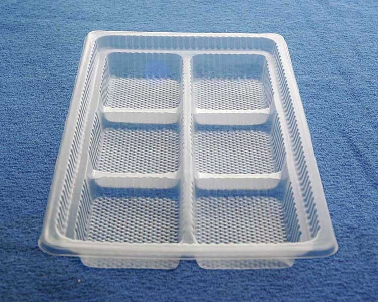 Food grade clear PP  blister plastic snack tray for bakery