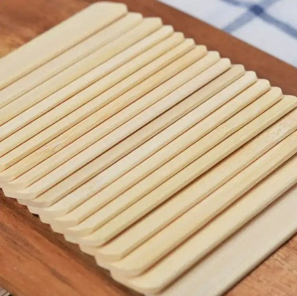 Wholesale New Style Eco Friendly Custom Packaging Disposable Bamboo Ice Cream Sticks for Sale