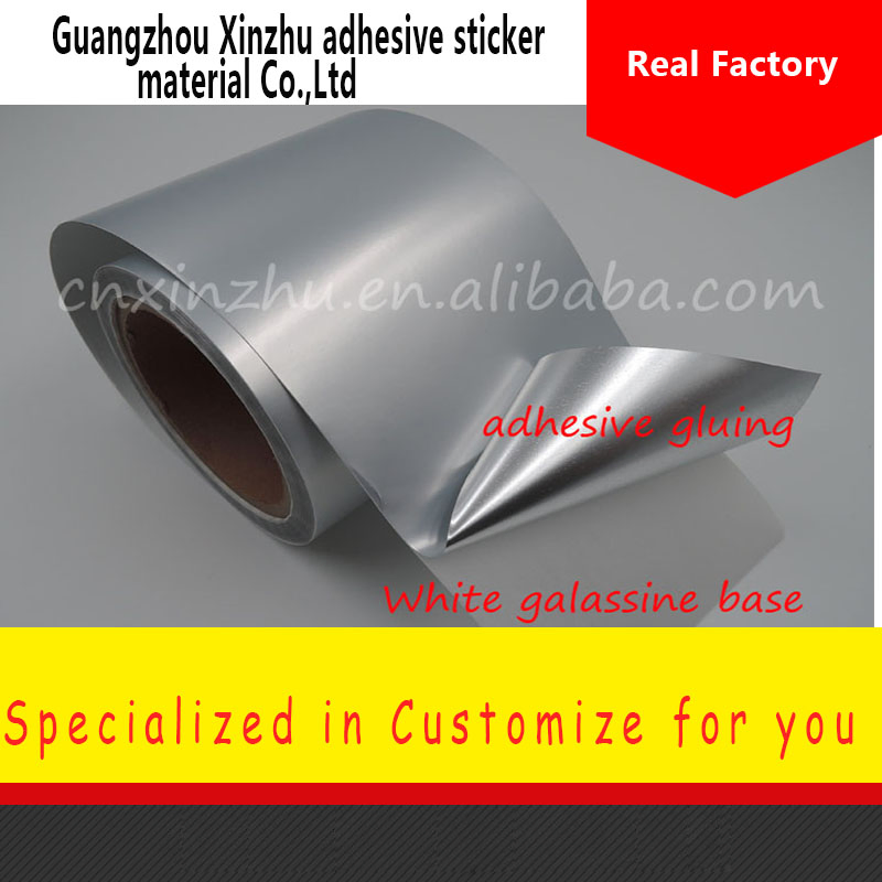 Xinzhu Factory Wholesale Customized Packaging Self Adhesive Food Packing Beverage Label Sticker Paper Jumbo Roll