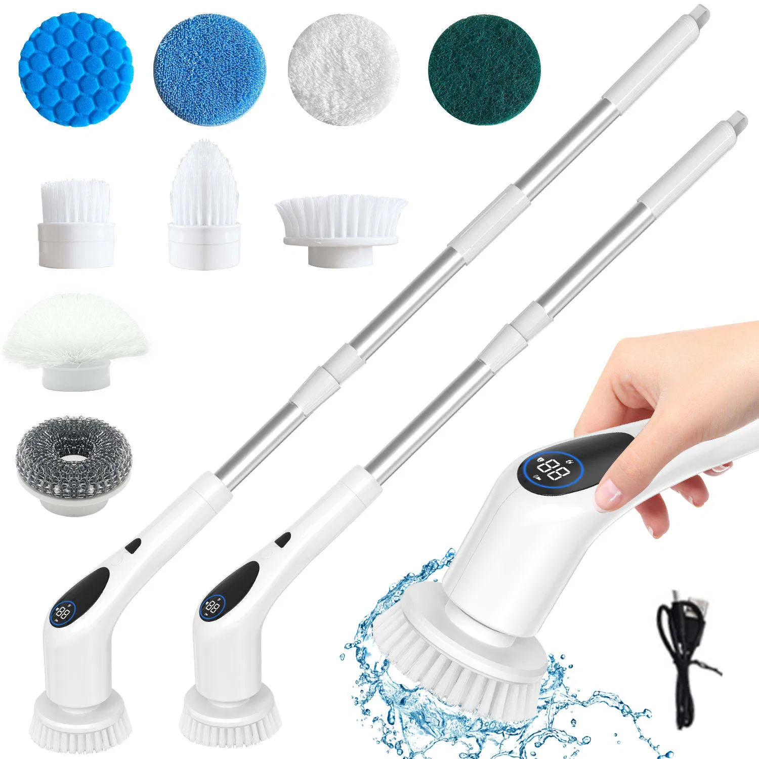 Беспроводная электрическая щетка для уборки 9 в 1