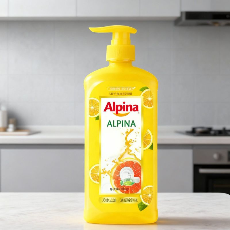 Refreshing Grapefruit-Scented Dishwashing Liquid Powerful Grease Removal, Gentle on Hands, Sparkling Clean Dishes
