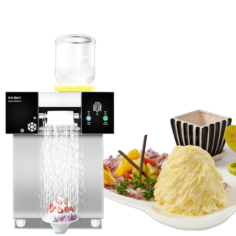 Bingsu Machine Snow Ice Flake Korean Ice Cream Machine Juice Ice Crusher Machine