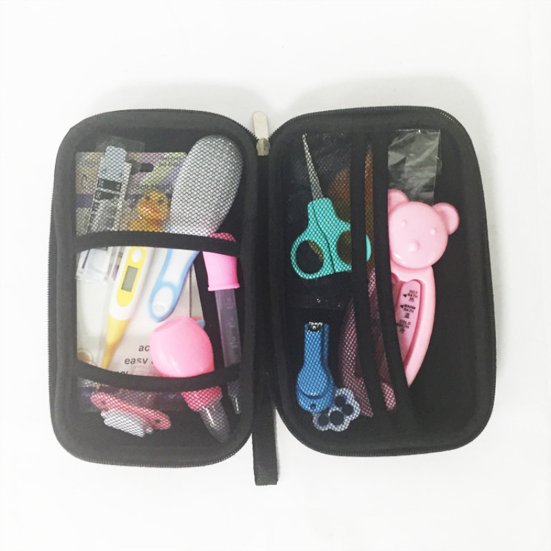 Wholesale Portable EVA Baby Care Kit for Newbron Nail Trimmer Hair Brush Thermometer Kit Baby Care Set