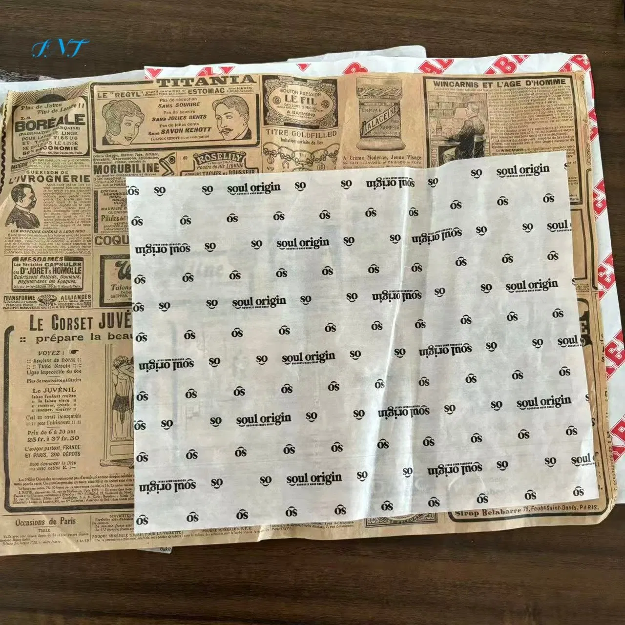 Food Wrapper Sandwich Wrap Rice Ball Hamburger Paper Wax Paper Placemat