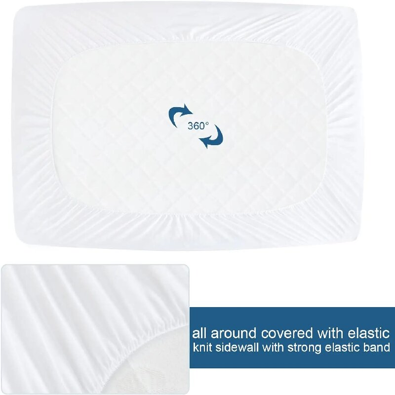 High Quality Washable Mattress Pad Terry Surface Breathable Mattress Cover