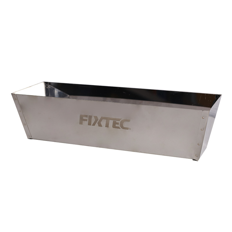 Fixtec Hand Tools Building Construction Drywall Tools Stainless Steel Welded Mud Pan