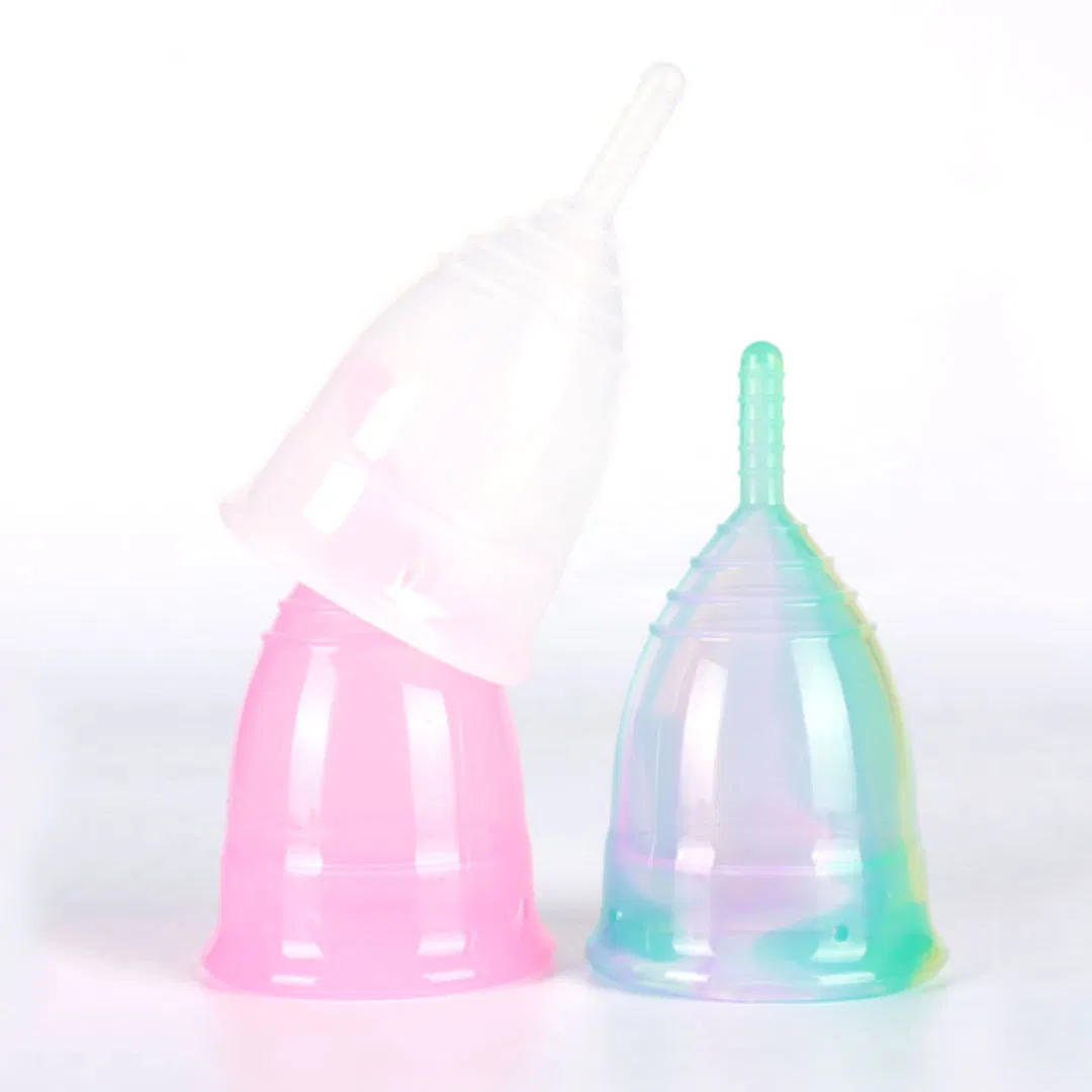 Wholesale Eco-Friendly Customized Hygiene Feminine Menstruation Women Medical Silicone Collapsible Reusable Clean Menstrual Cup