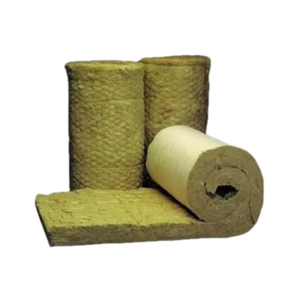Myreal Waterproof Fireproof Rock Wool Heat Insulation Tube Cover Rockwool Roll/Blanket in China