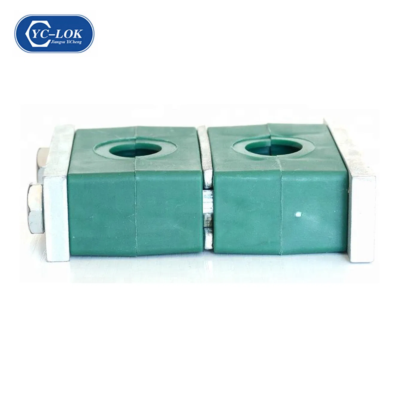 Heavy Light Hydraulic Plastic Pipe Clamps PVC Single Double Hole Tube Clamp with Bolts and Welding Plates