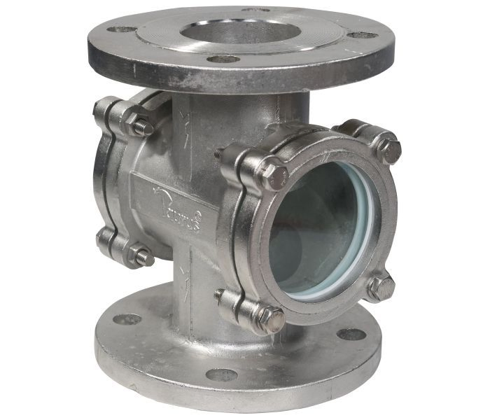 Sanitary Tank Accessory Straight Jacketed Tri Clamp Pipe Type Sight Glass