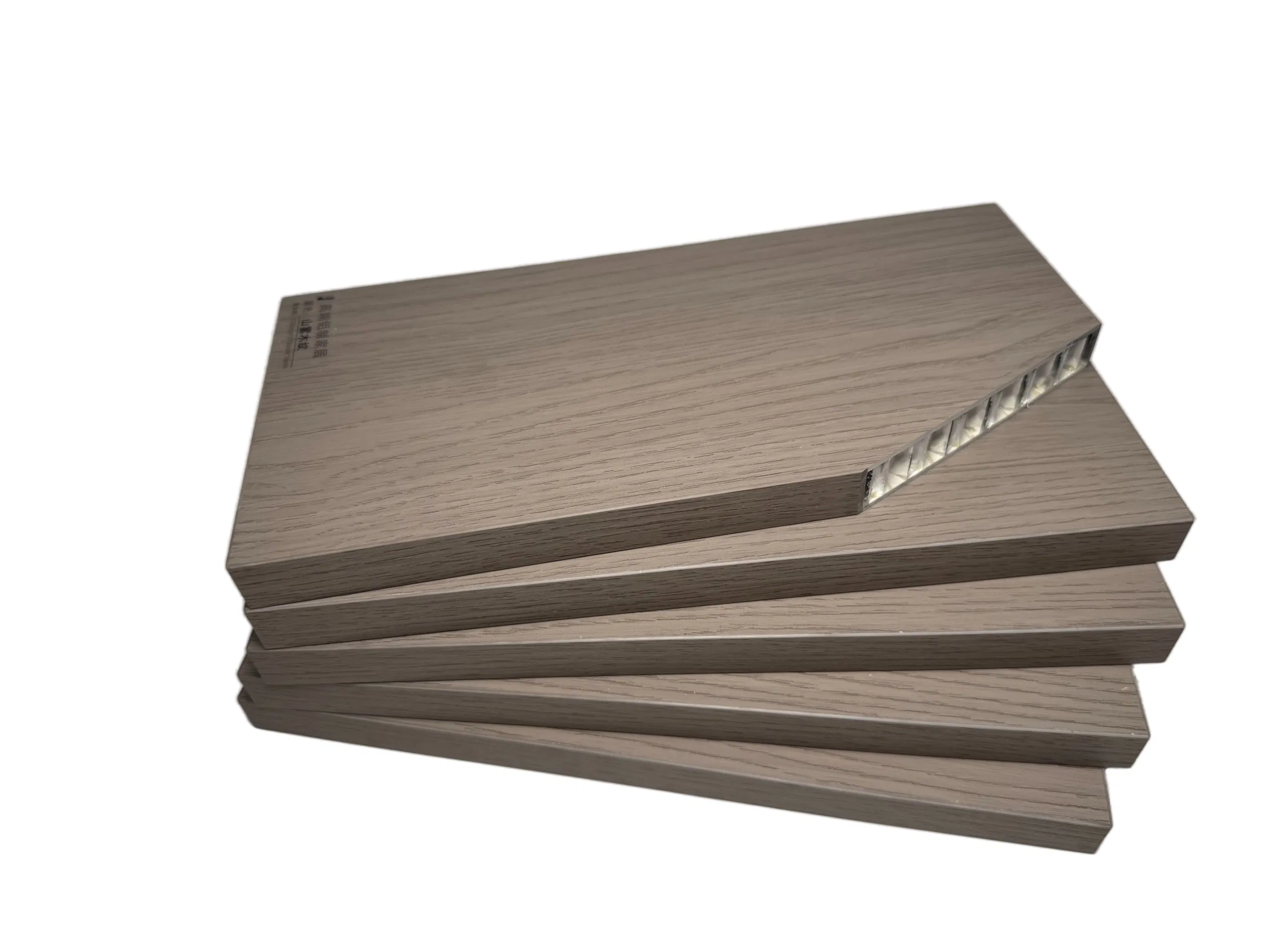 Eco-Friendly Wood Grain Spc Aluminum Honeycomb Panels for Cabinets and Wardrobes
