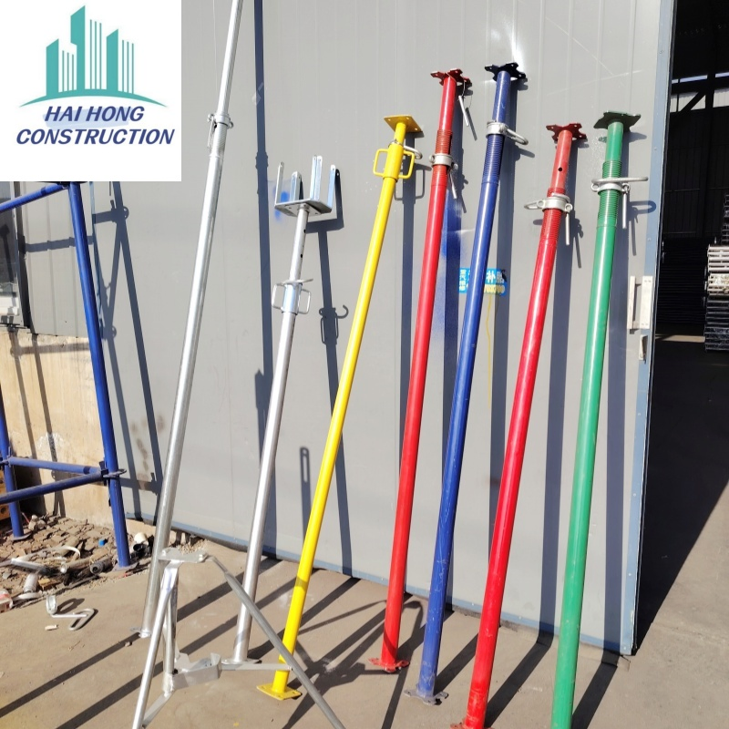 Powder Coated Adjustable Scaffolding Steel Prop Metal Jacks Shoring Metal Props