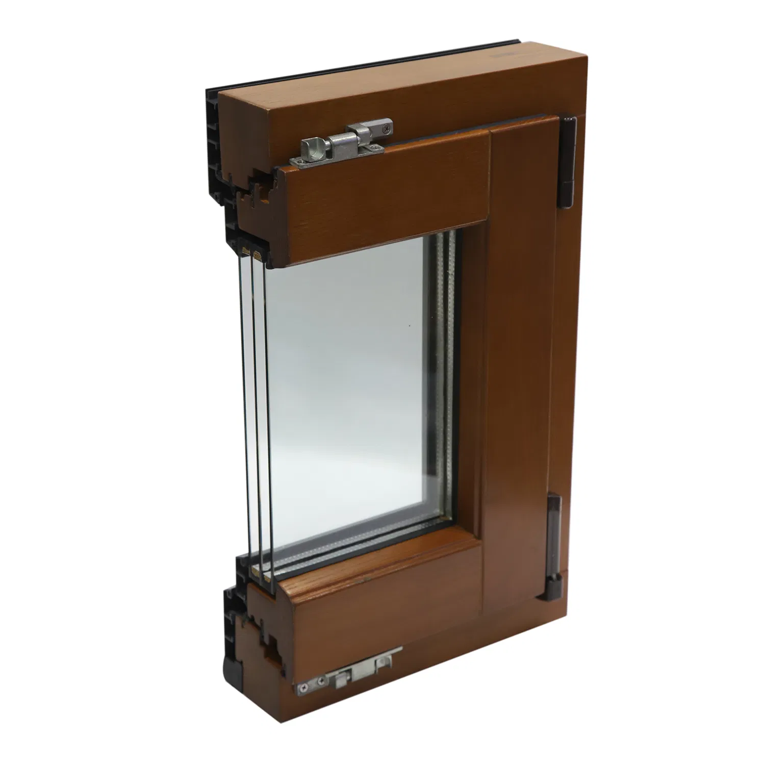 Wood Frame Window Design Customized Aluminum Clad Wood Windows Tilt and Turn Windows