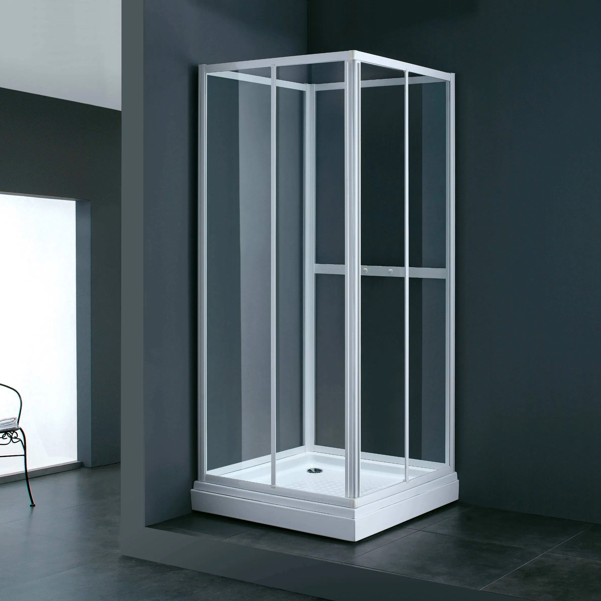 Modern Glass Shower Enclosure with Premium Accessories Included