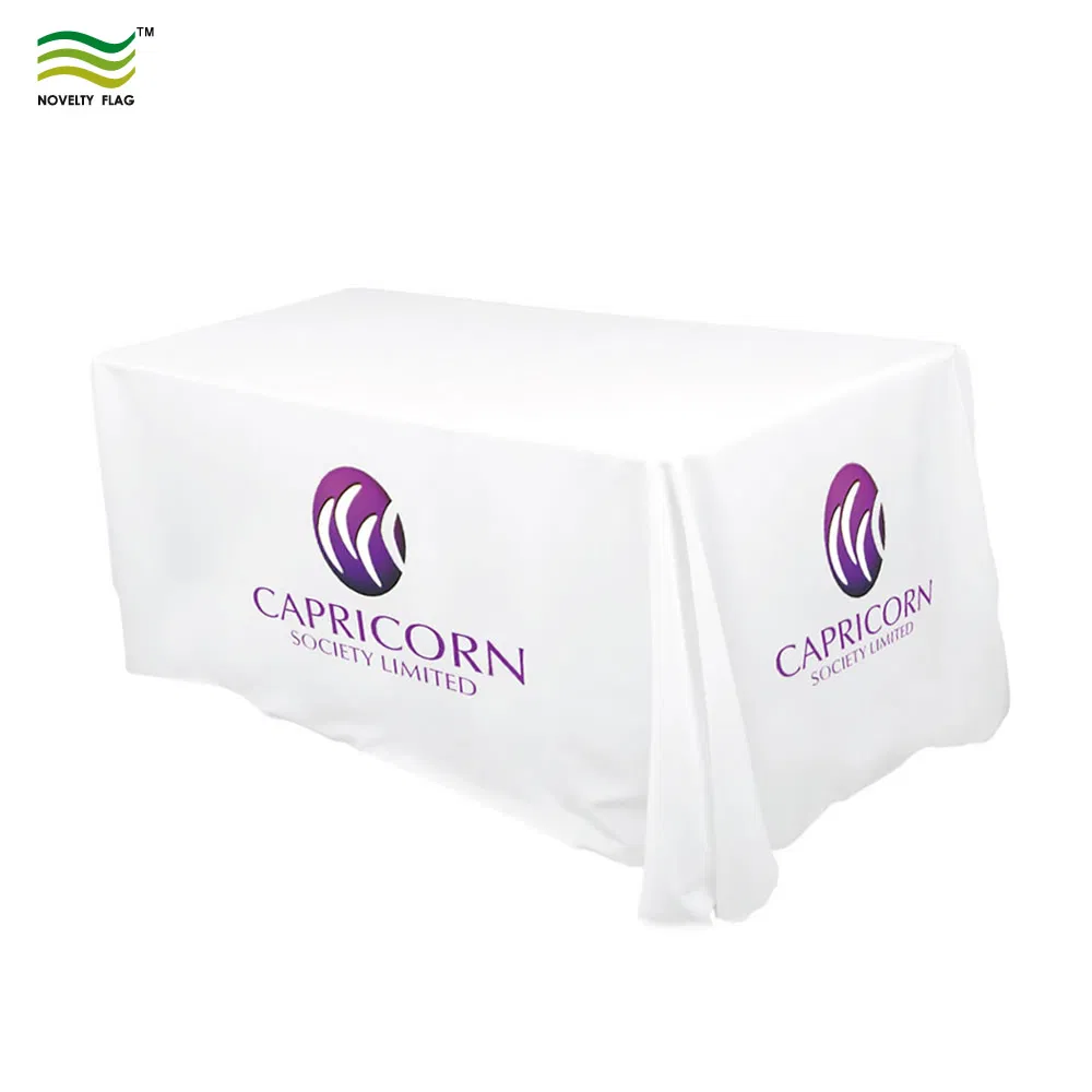 Custom Logo Printing Advertising Table Covers Table Throw with Runner