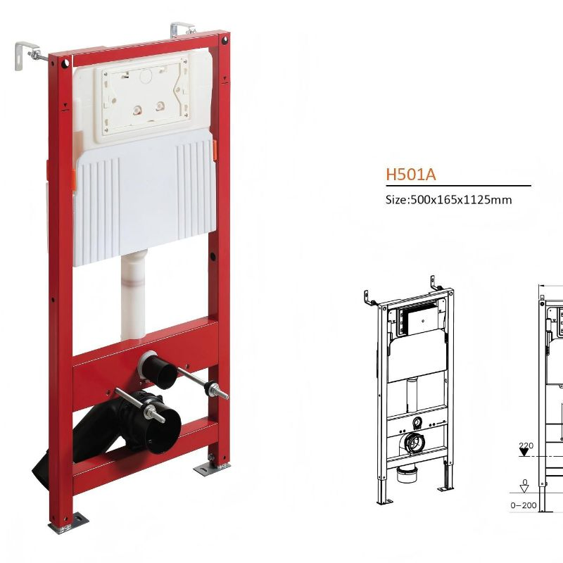 Water Tank Wall Hung Toilet Water Tank Dual Push Flush Concealed Cistern