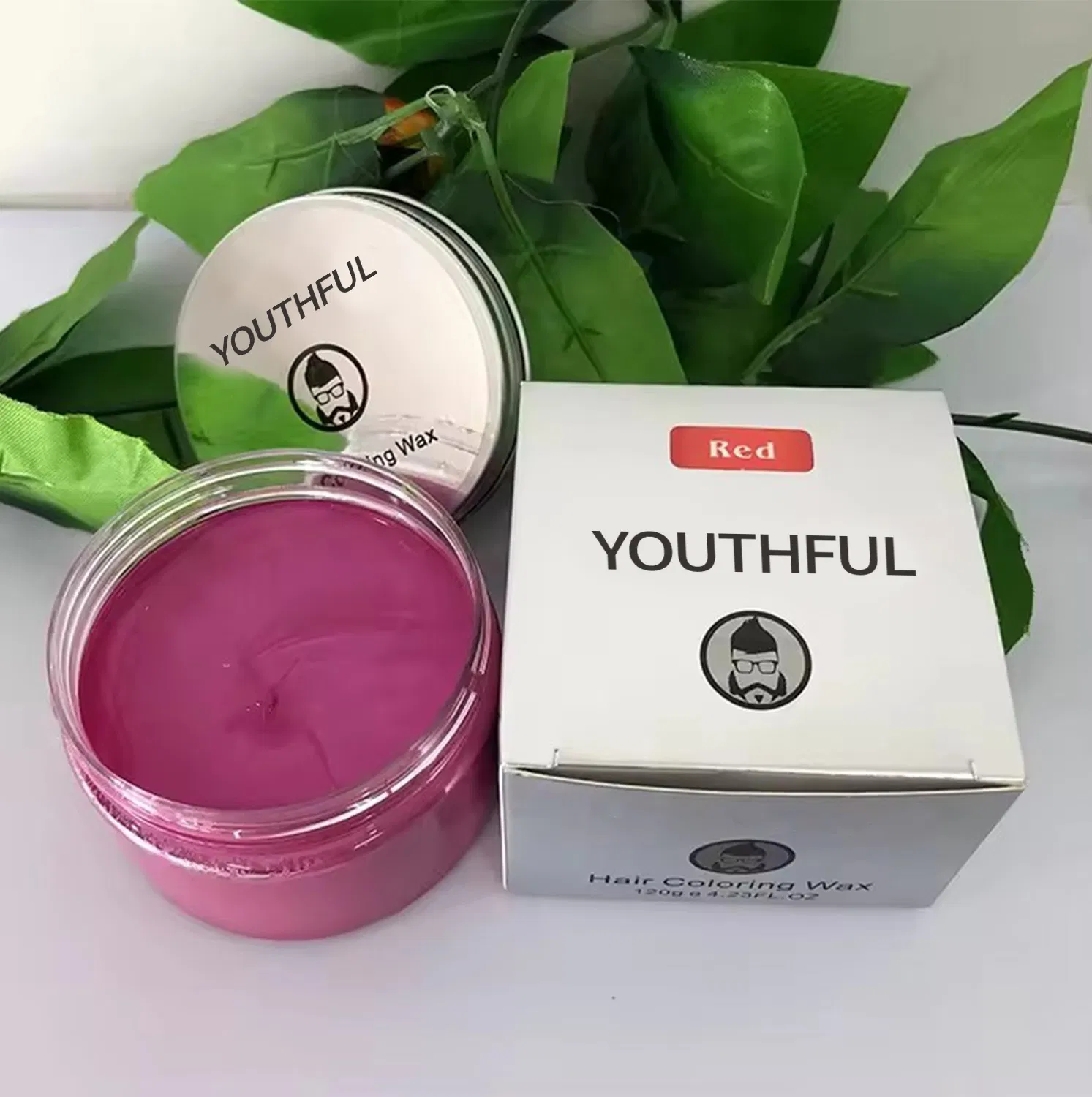 Private Label Sliver Grandma Hair Styling Olive Hair Color Wax