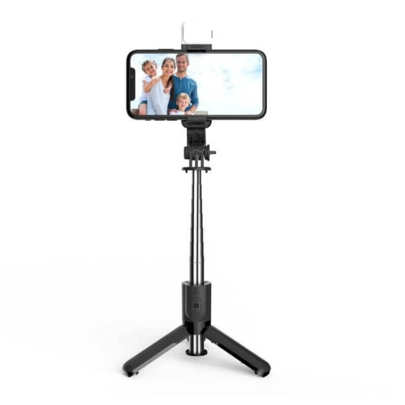 Aluminum Alloy Bluetooth Selfie Stick Tripod with Remote for iPhone/Smartphones Promotion Gift