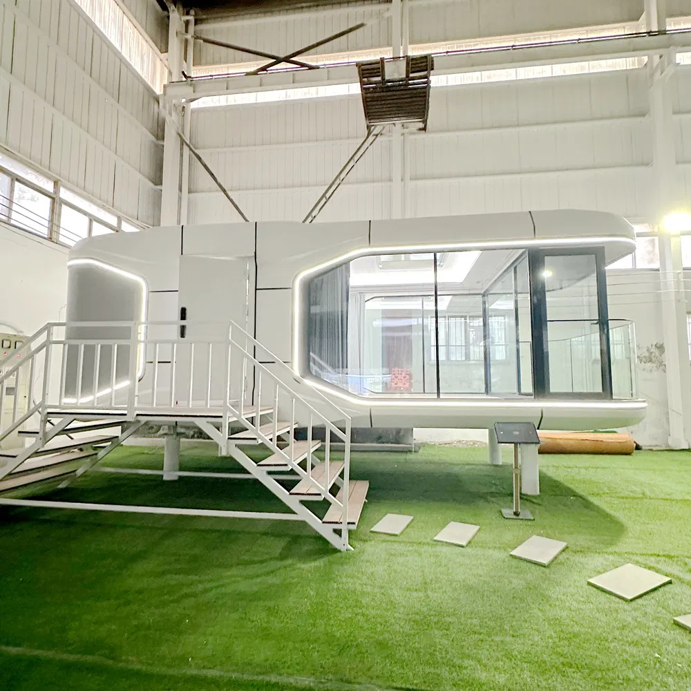 Customize Prefabricated Mobile Hotel Space Capsule House Modular Eco Container Capsule House