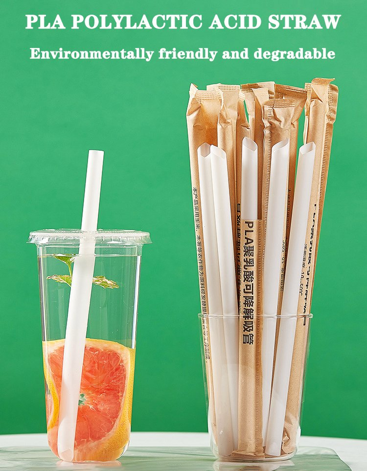 Eco Friendly Compostable Biodegradable Manufacturer Price PLA Straws for Party