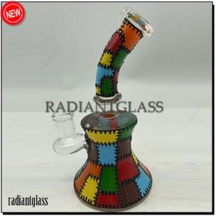 10.2 Inches Mixed Colors Baker Hookah Glass Smoking Water Pipe High Quality