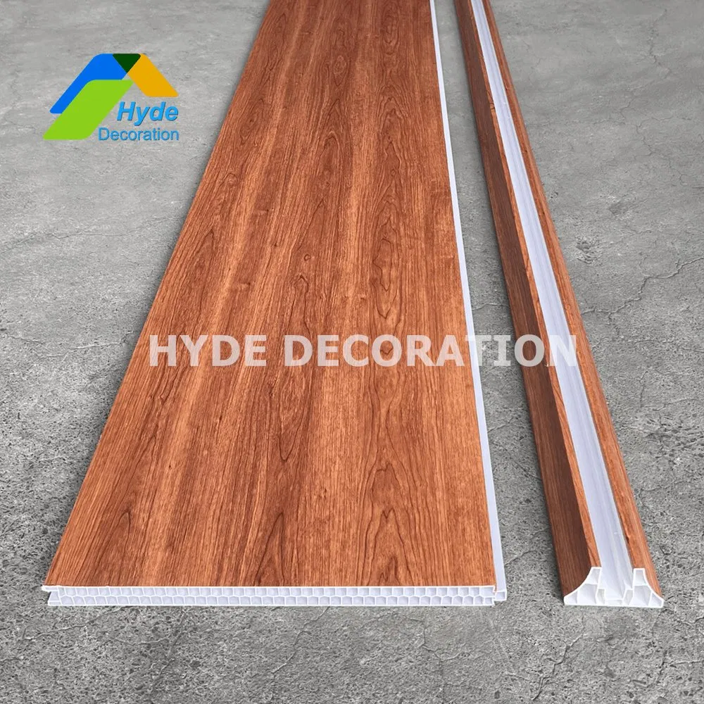 400X26X2900mm Interior PVC Hollow Planking Plastic Wall Partition Panel for Room Decoration