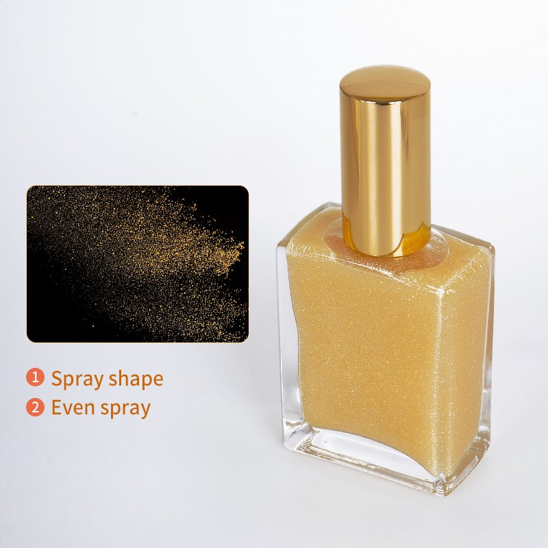 Customized Color Body Shimmer Hightlight Oil Liquid Spray