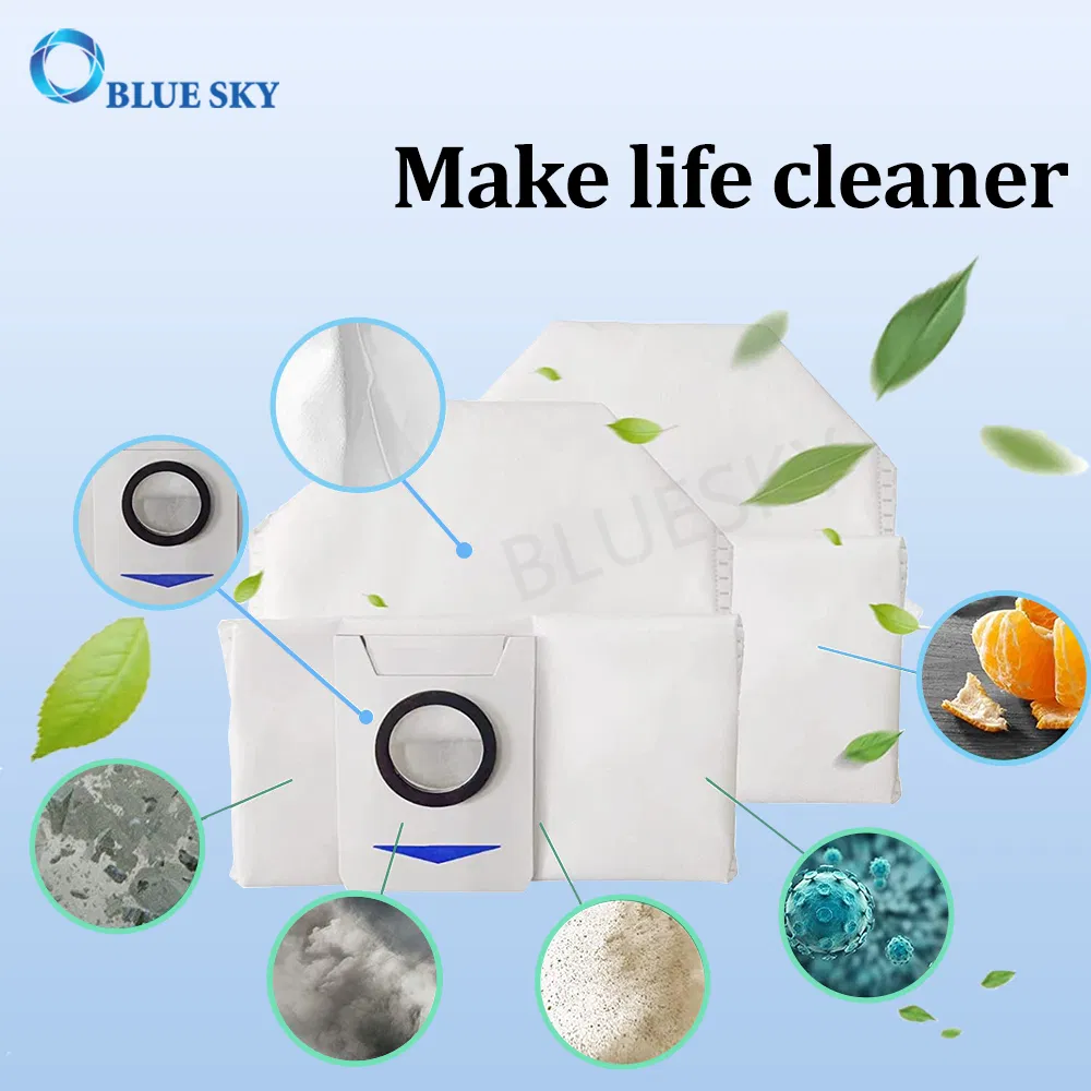 Vacuum Dust Filter Bags Replacement for Ecovacs Deebot X1 Omni / Turbo Robot Vacuum Cleaner Parts