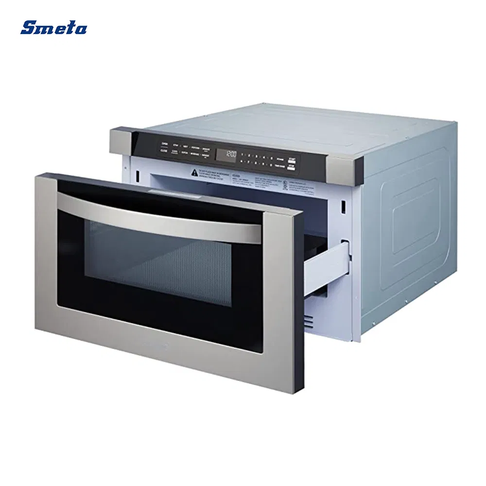 Smeta 1.2cuft Built Electric Digital Touch Stainless Steel Microwave Oven with Drawer