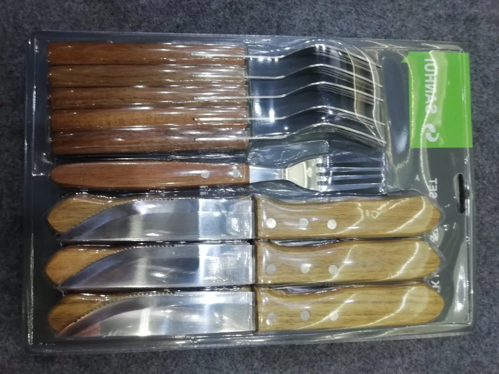 Hot Sell Stainless Steel Steak Knife with Wood Handle No. Sh-105K