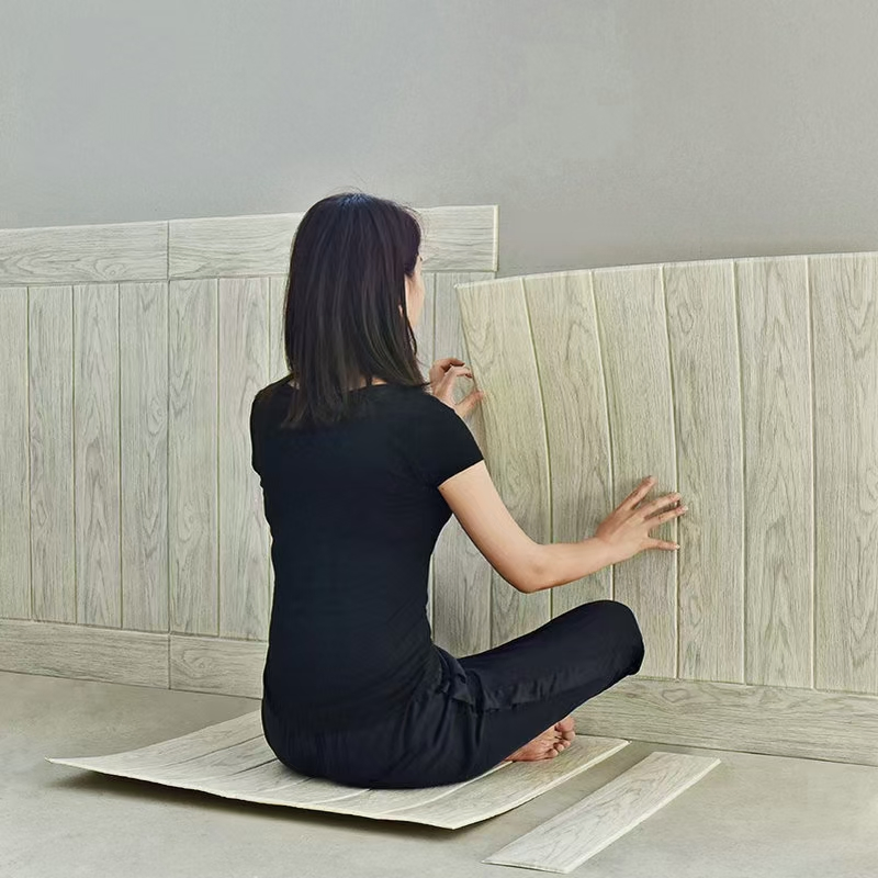 Wainscot DIY Self-Adhesive 3D Wall Sticker Wall Paper for Interior Home Decoration