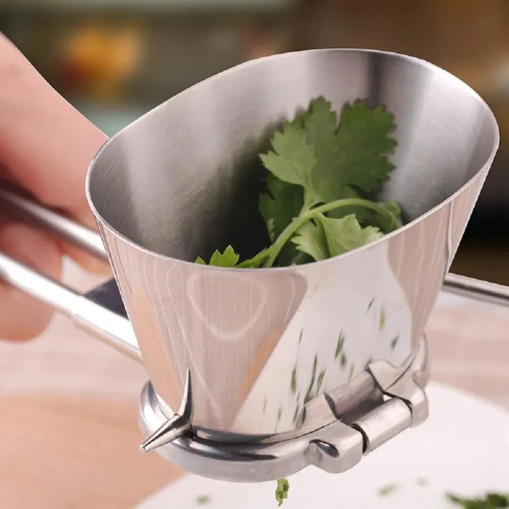 Manual Vegetable Herb Grinder Stainless Steel Parsley Shredder Chopper Esg17243