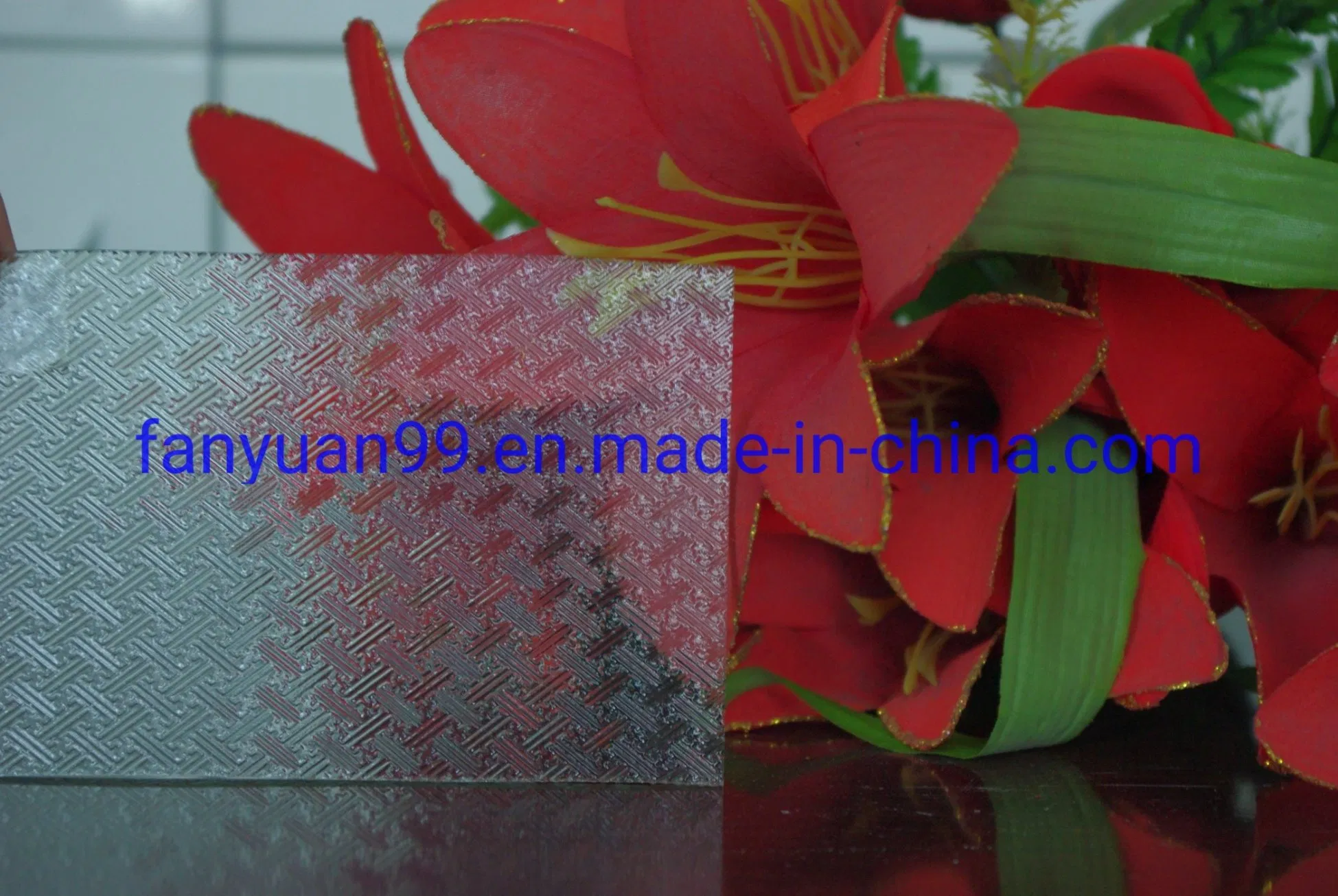 4mm Nashiji/ Mistlite/Karatachi /Wave Pattern Glass Chinese Manufacture